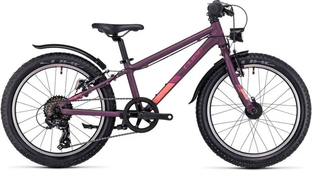 Cube ACID 200 ALLROAD PURPLE/ORANGE 7 versnellingen met V-brake (en cantilever) met kabelbediening