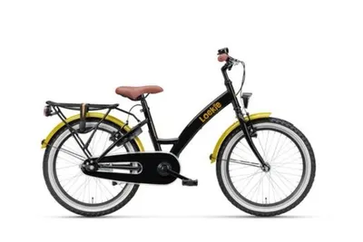 Loekie Superstar 20" Girl Black 1 versnellingen met Terugtraprem