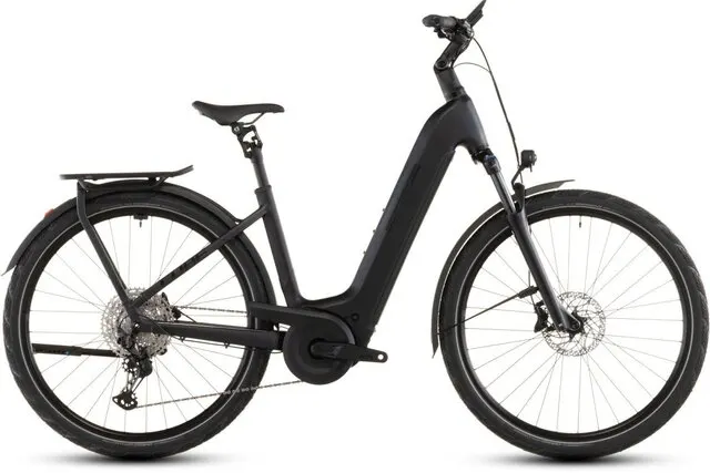 Cube KATHMANDU HYBRID PRO 800 COAL/BLACK 12 versnellingen met Schijfrem met hydraulische bediening
