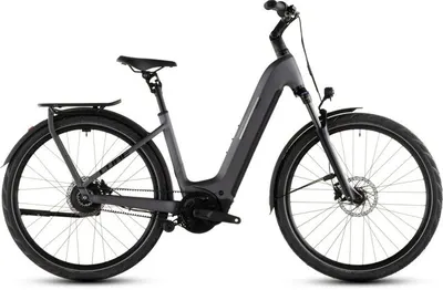 Cube KATHMANDU HYBRID COMFORT PRO 800 SLABGREY/BLACK met Schijfrem met hydraulische bediening