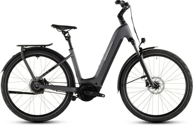 Cube KATHMANDU HYBRID COMFORT PRO 800 SLABGREY/BLACK met Schijfrem met hydraulische bediening